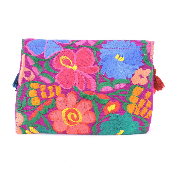 Handmade Boho Crossbody Purse Tassel Embroidered - Picture 2 of 3